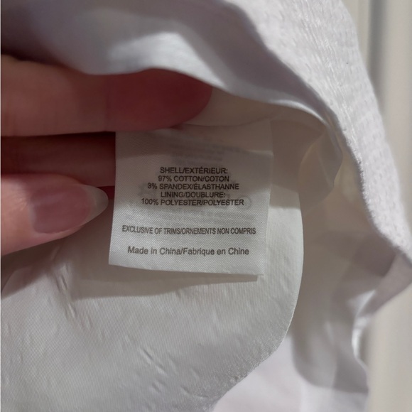 Tory Burch White Cotton Square Neckline Dress w/Pockets! Size 2 NWOT - Picture 4 of 7